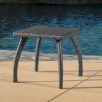 Table d'appoint d'extérieur en osier Honolulu par Christopher Knight Home