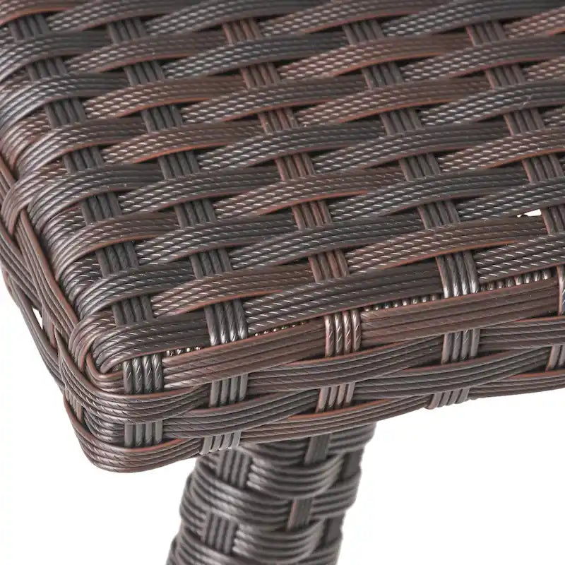 Table d'appoint d'extérieur en osier Honolulu par Christopher Knight Home