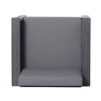 Fauteuils de jardin en bois d'acacia Louver avec coussins, par Christopher Knight Home
