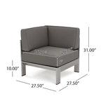 Ensemble canapé et fauteuil d'extérieur 11 pièces Cape Coral par Christopher Knight Home