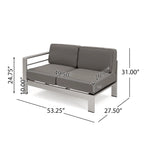 Ensemble canapé et fauteuil d'extérieur 11 pièces Cape Coral par Christopher Knight Home