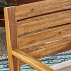 Chaises de salle à manger d'extérieur Nestor en bois d'acacia par Christopher Knight Home