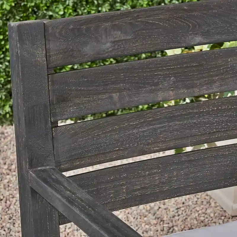 Chaises de salle à manger d'extérieur Nestor en bois d'acacia par Christopher Knight Home