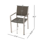 Ensemble repas d'extérieur Cape Coral + ensemble conversation + chaises longues + table basse par Christopher Knight Home