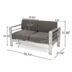 Ensemble repas d'extérieur Cape Coral + ensemble conversation + chaises longues + table basse par Christopher Knight Home