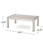Ensemble repas d'extérieur Cape Coral + ensemble conversation + chaises longues + table basse par Christopher Knight Home
