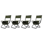 Chaises pliantes d'extérieur avec sac de rangement (lot de 4)
