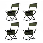 Chaises pliantes d'extérieur avec sac de rangement (lot de 4)