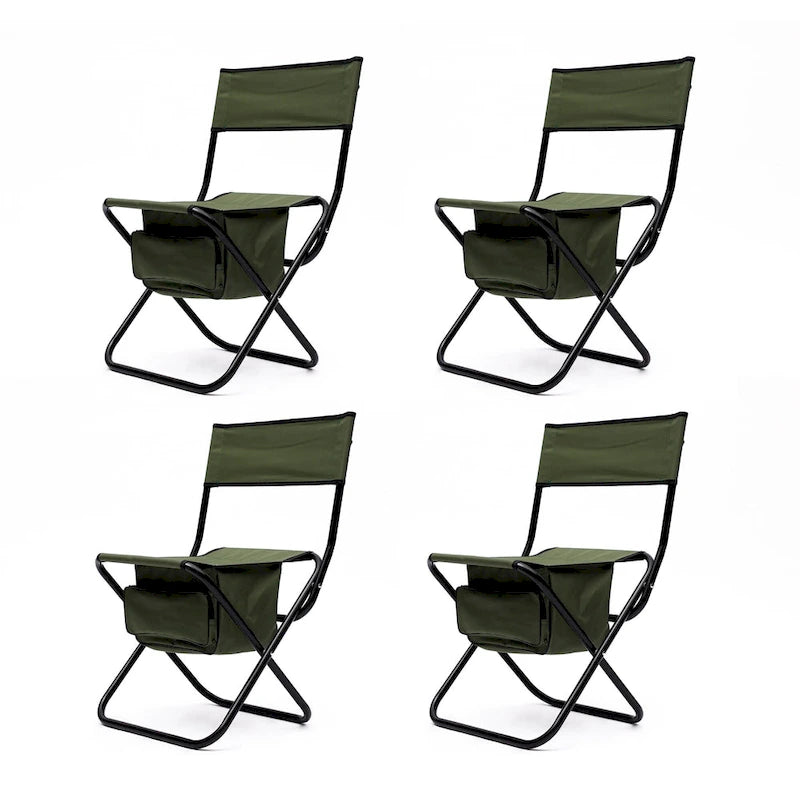 Chaises pliantes d'extérieur avec sac de rangement (lot de 4)