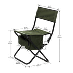 Chaises pliantes d'extérieur avec sac de rangement (lot de 4)
