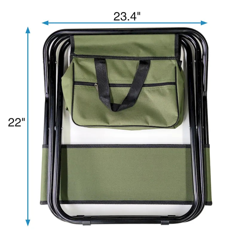 Chaises pliantes d'extérieur avec sac de rangement (lot de 4)