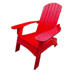 Chaise Adirondack en bois avec trou pour parasol