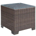 Table d'appoint contemporaine Bryon de 51 cm (20 pouces) en osier, par Furniture of America