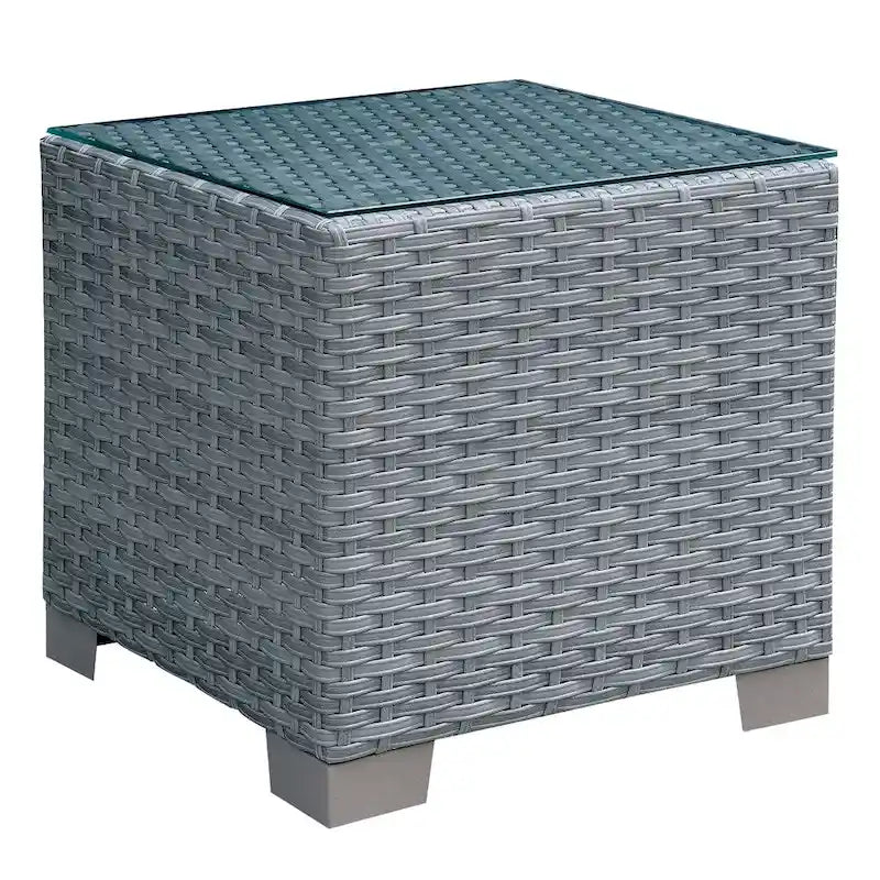 Table d'appoint contemporaine Bryon de 51 cm (20 pouces) en osier, par Furniture of America