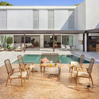 Ensemble de conversation d'extérieur en maille 9 pièces