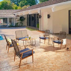 Ensemble de conversation d'extérieur en maille 9 pièces