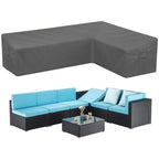 Housse de canapé d'angle d'extérieur en V/L, résistante et durable face aux intempéries