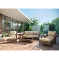 Cayman 8 Piece Sunbrella Seating Set, Heritage Brown