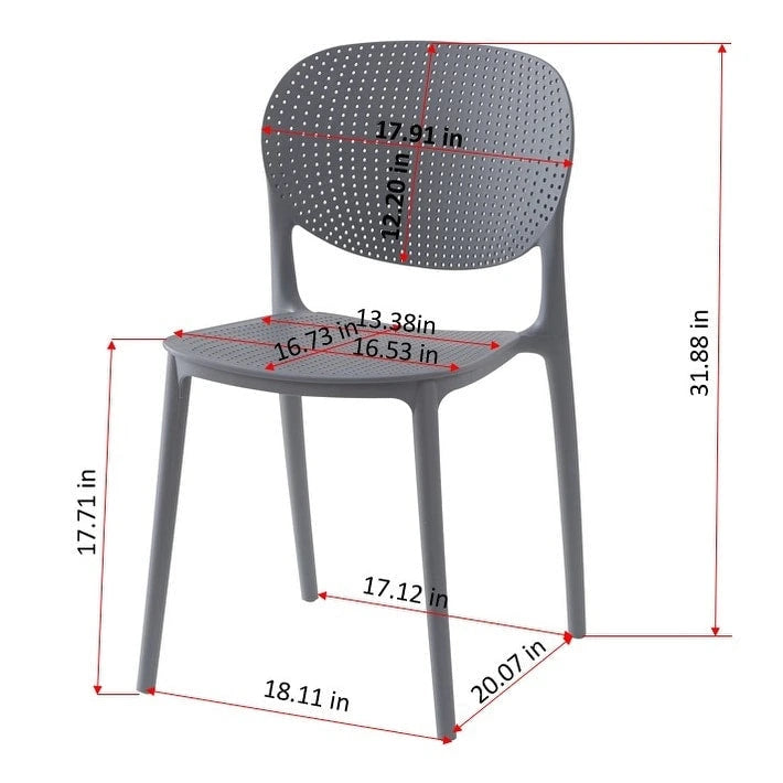 Ensemble de salle à manger d'extérieur 7 pièces Amazonia Dante - Chaises blanches
