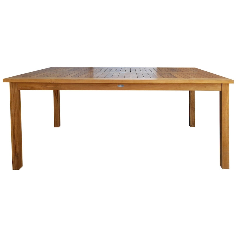 Table de comptoir rectangulaire Chic Teak Antigua en bois de teck, 63 x 35 pouces (table seule)