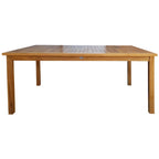 Table de comptoir rectangulaire Chic Teak Antigua en bois de teck, 63 x 35 pouces (table seule)