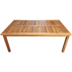 Table de comptoir rectangulaire Chic Teak Antigua en bois de teck, 63 x 35 pouces (table seule)