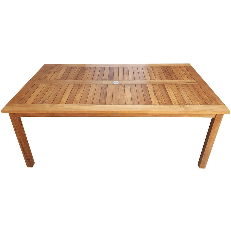 Table de comptoir rectangulaire Chic Teak Antigua en bois de teck, 63 x 35 pouces (table seule)