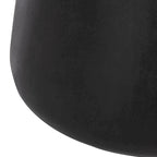 Table d'appoint ronde moderne en béton noir SAFAVIEH Muriele pour intérieur/extérieur - 42 cm (L) x 42 cm (l) x 46 cm (H) - 43 cm (L) x 43 cm (P) x 46 cm (H)
