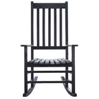 Fauteuil à bascule d'extérieur SAFAVIEH Marilijn en bois d'acacia - 66 cm (L) x 114 cm (P) x 86 cm (H)