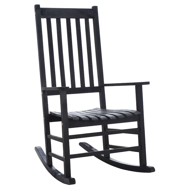 Fauteuil à bascule d'extérieur SAFAVIEH Marilijn en bois d'acacia - 66 cm (L) x 114 cm (P) x 86 cm (H)