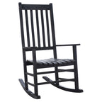 Fauteuil à bascule d'extérieur SAFAVIEH Marilijn en bois d'acacia - 66 cm (L) x 114 cm (P) x 86 cm (H)