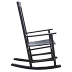 Fauteuil à bascule d'extérieur SAFAVIEH Marilijn en bois d'acacia - 66 cm (L) x 114 cm (P) x 86 cm (H)