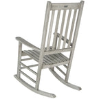 Fauteuil à bascule d'extérieur SAFAVIEH Marilijn en bois d'acacia - 66 cm (L) x 114 cm (P) x 86 cm (H)