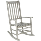 Fauteuil à bascule d'extérieur SAFAVIEH Marilijn en bois d'acacia - 66 cm (L) x 114 cm (P) x 86 cm (H)
