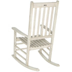 Fauteuil à bascule d'extérieur SAFAVIEH Marilijn en bois d'acacia - 66 cm (L) x 114 cm (P) x 86 cm (H)