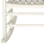 Fauteuil à bascule d'extérieur SAFAVIEH Marilijn en bois d'acacia - 66 cm (L) x 114 cm (P) x 86 cm (H)