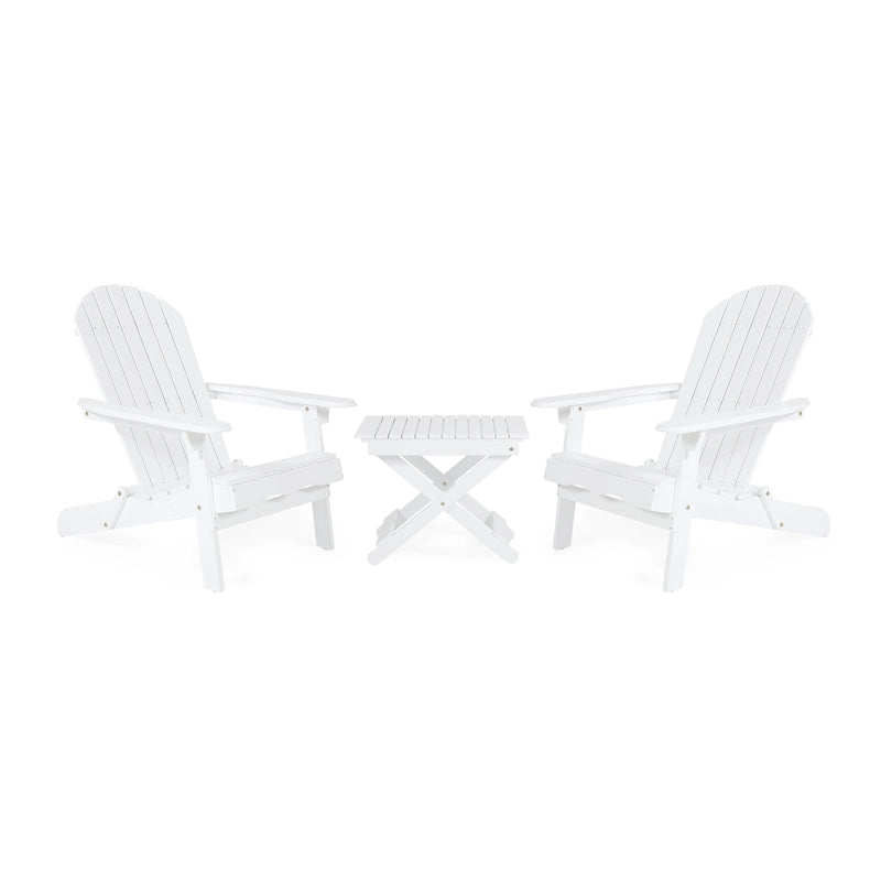 Ensemble de conversation Malibu Outdoor 3 pièces en bois d'acacia par Christopher Knight Home