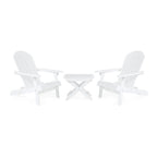 Ensemble de conversation Malibu Outdoor 3 pièces en bois d'acacia par Christopher Knight Home