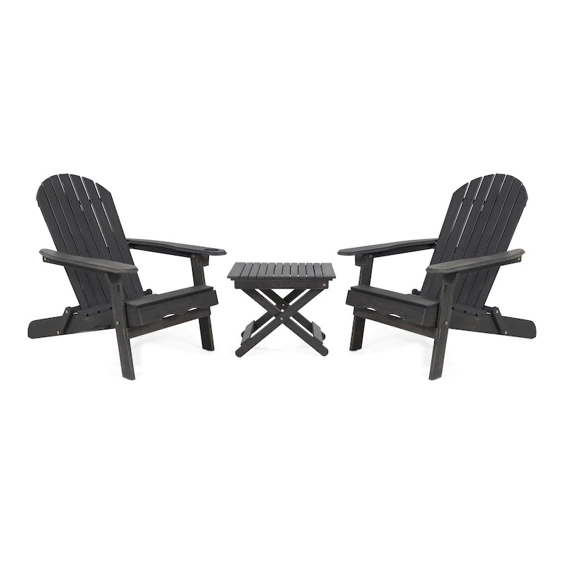 Ensemble de conversation Malibu Outdoor 3 pièces en bois d'acacia par Christopher Knight Home
