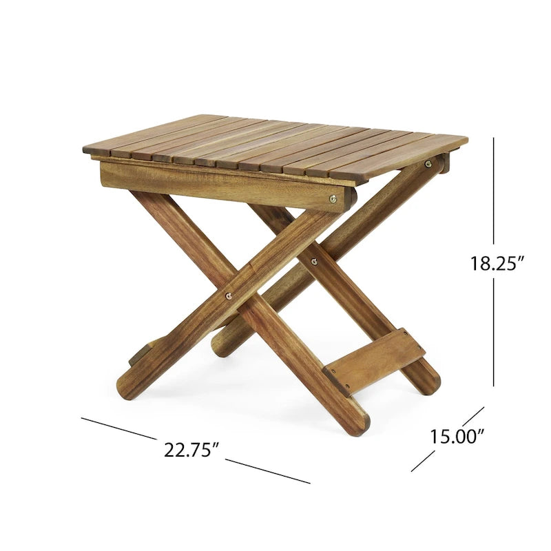 Ensemble de conversation Malibu Outdoor 3 pièces en bois d'acacia par Christopher Knight Home