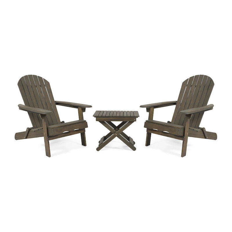 Ensemble de conversation Malibu Outdoor 3 pièces en bois d'acacia par Christopher Knight Home