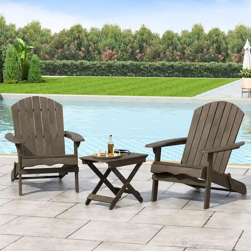 Ensemble de conversation Malibu Outdoor 3 pièces en bois d'acacia par Christopher Knight Home