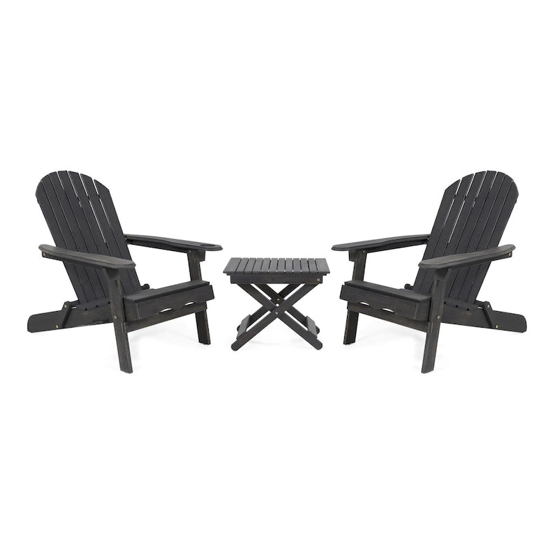Ensemble de conversation Malibu Outdoor 3 pièces en bois d'acacia par Christopher Knight Home