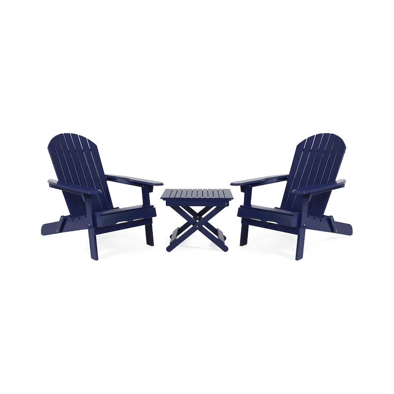 Ensemble de conversation Malibu Outdoor 3 pièces en bois d'acacia par Christopher Knight Home