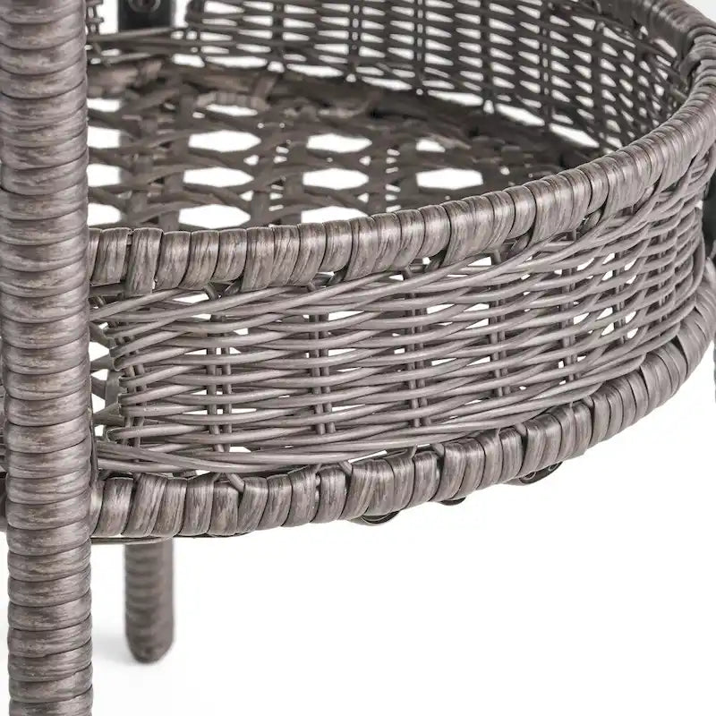 Ensemble de salle à manger d'extérieur Farley en osier 5 pièces par Christopher Knight Home