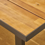 Ensemble de salle à manger d'extérieur rectangulaire 6 places Lovell en bois d'acacia par Christopher Knight Home