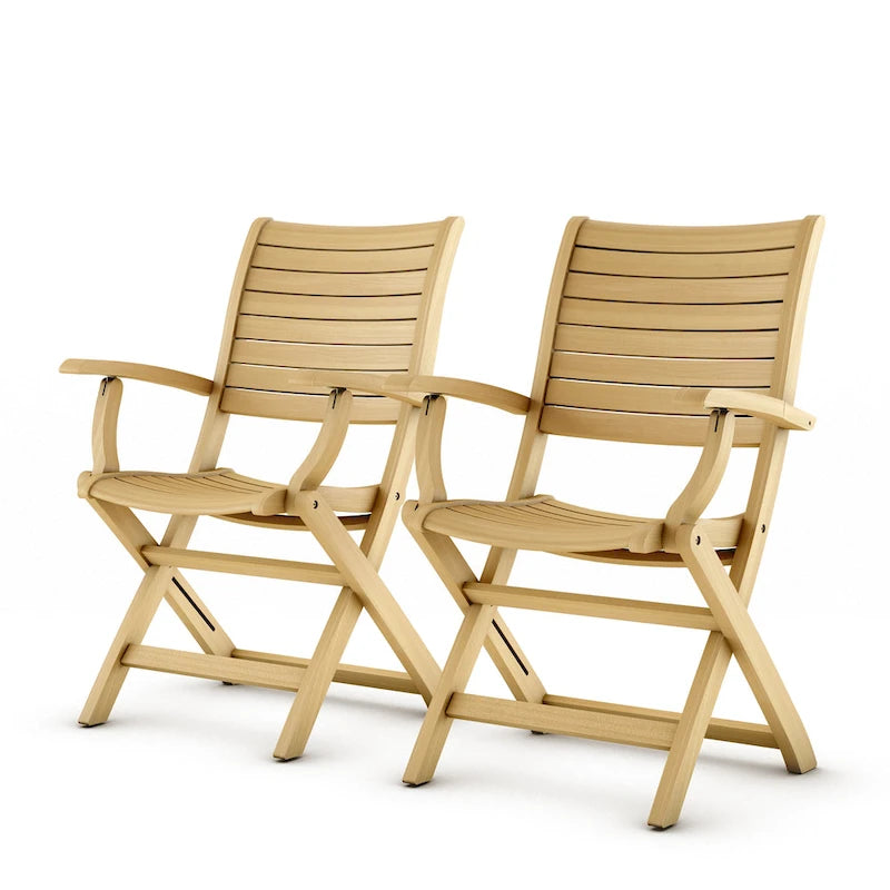 Fauteuils en teck (lot de 2) - 2 pièces