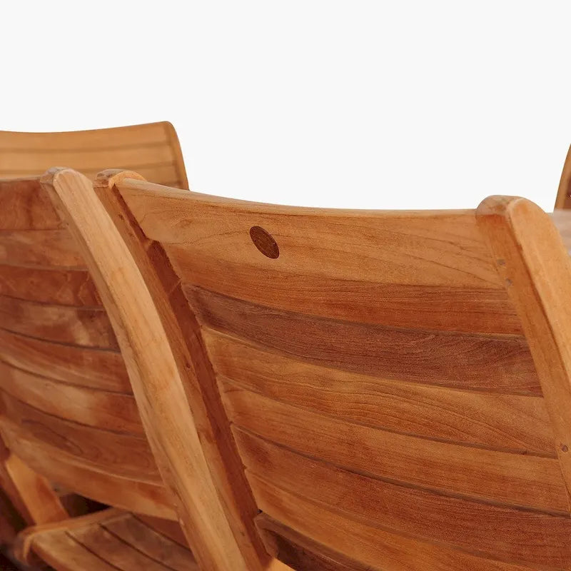 Fauteuils en teck (lot de 2) - 2 pièces