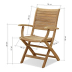 Fauteuils en teck (lot de 2) - 2 pièces