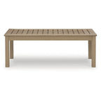 Table basse d'extérieur Signature Design by Ashley Hallow Creek Driftwood - 124 cm (L) x 61 cm (P) x 46 cm (H)